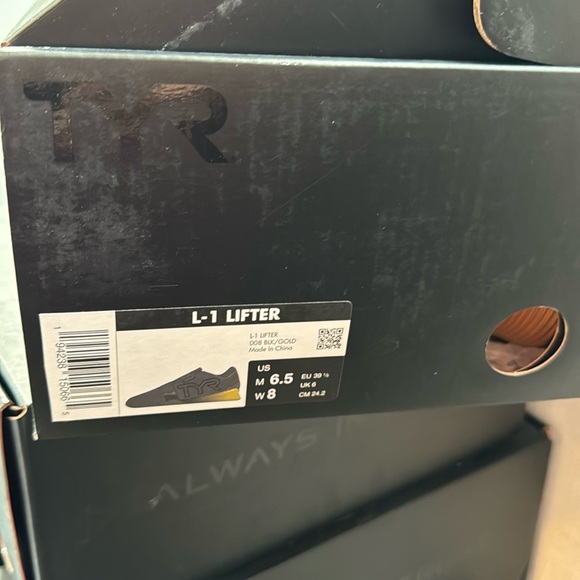 TYR L-1 LIFTER OLYMPIC WEIGHTLIFTING SQUAT UNIVERSITY LIMITED EDITION M6 W8 - Picture 2 of 5